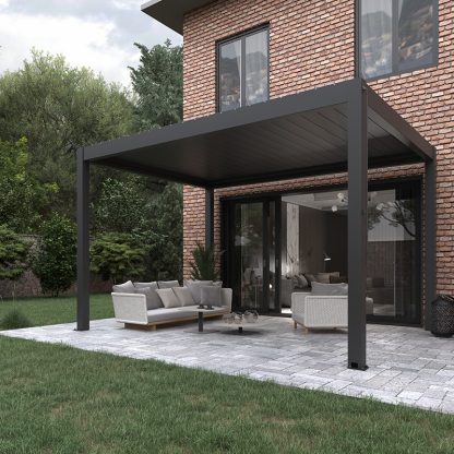 Black Manual Pinela Pergola