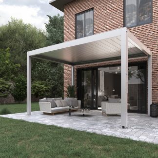 White Manual Pinela Pergola